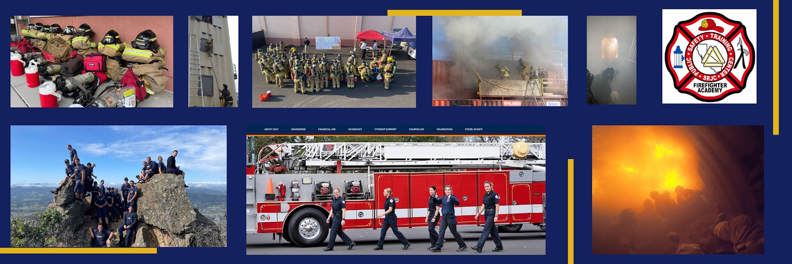 Firefighter Academy students learning